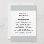 Vorlage für das Baby-Dusche-Party (Vorderseite)