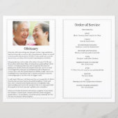 Vorlage für das Basisprogramm zur Beerdigung (Rückseite)