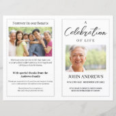 Vorlage für das Basisprogramm zur Beerdigung (Vorderseite)