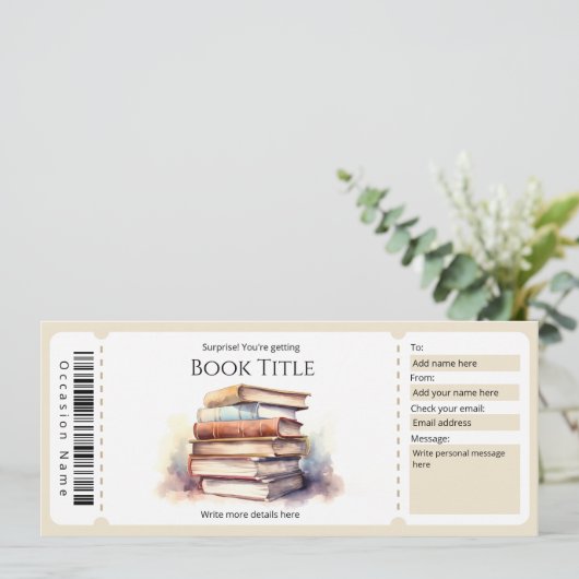 Vorlage für das bearbeitbare E-Book-Geschenkgutach (Stehend Vorderseite)