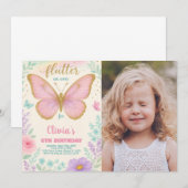 Vorlage für das bearbeitbare Party für Mädchen (Vorne/Hinten)