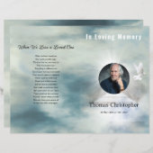 Vorlage für das Beerdigungsprogramm (Vorne/Hinten)