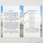 Vorlage für das Beerdigungsprogramm (Rückseite)