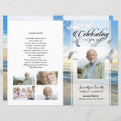 Vorlage für das Beerdigungsprogramm (Vorne/Hinten)