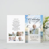 Vorlage für das Beerdigungsprogramm (Stehend Vorderseite)