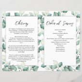 Vorlage für das Beerdigungsprogramm (Rückseite)