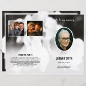 Vorlage für das Beerdigungsprogramm (Vorne/Hinten)