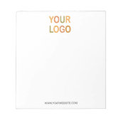 Vorlage für das benutzerdefinierte Branding von Un Notizblock (Vorderseite)