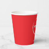 Vorlage für das benutzerdefinierte Firmenlogo Pappbecher (Vorderseite)