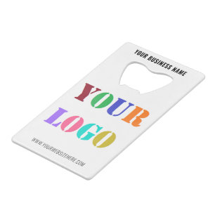 Vorlage für das benutzerdefinierte Firmenlogo Text Geldbeutel Flaschenöffner