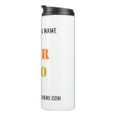 Vorlage für das benutzerdefinierte Firmenlogo Thermosbecher (Nach rechts gedreht)