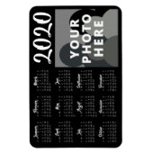 Vorlage für das benutzerdefinierte Foto 2020-Kalen Magnet (Vertikal)