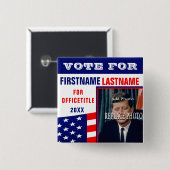 Vorlage für das benutzerdefinierte Foto Button (Vorne & Hinten)