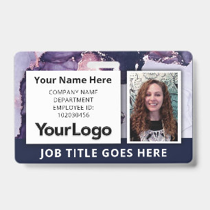 Vorlage für das benutzerdefinierte Foto-ID-Abzeich Ausweis