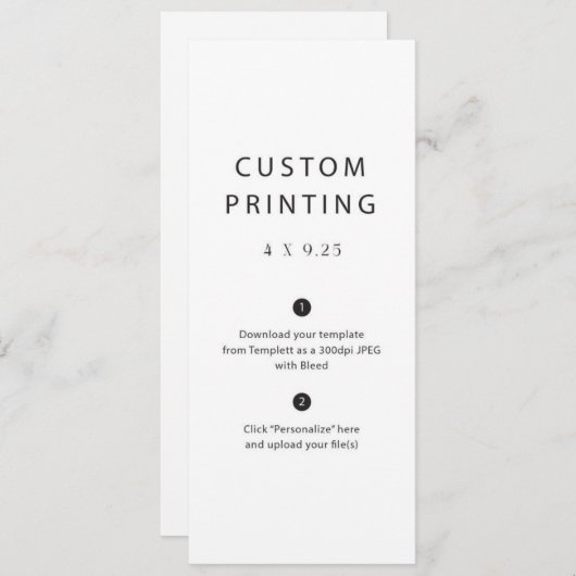 Vorlage für das benutzerdefinierte gedruckte Hochz (Vorne/Hinten)