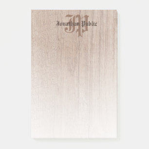Vorlage für das benutzerdefinierte Holz sieht alte Post-it Klebezettel