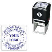 Vorlage für das benutzerdefinierte Logo oder Foto- Permastempel (Beispiel)