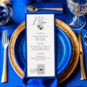 Vorlage für das benutzerdefinierte Menü der blauen