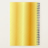 Vorlage für das benutzerdefinierte Monogramm-Elega Planer (Rückseite)