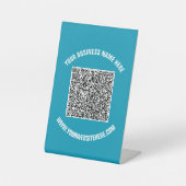 Vorlage für das benutzerdefinierte QR-Code-Muster Sockelschild (Vorderseite)