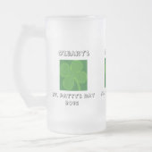 Vorlage für das benutzerdefinierte St Patrick's Da Mattglas Bierglas (Links)