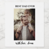 "Vorlage für das benutzerdefinierte Weinetikett" Weinetikett (Einzelnes Label)