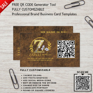 VORLAGE FÜR DAS berufliche LOGO-DESIGN QR-CODE Visitenkarte