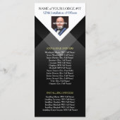 Vorlage für das Black Gold Masonic Installationspr (Rückseite)