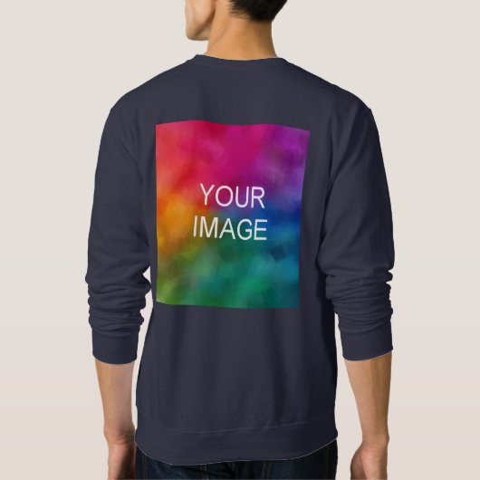 Vorlage für das Blaue Add-Image für Navy anpassen Sweatshirt (Rückseite)