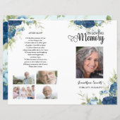 Vorlage für das Blaue Blumenbeerungsprogramm (Vorne/Hinten)