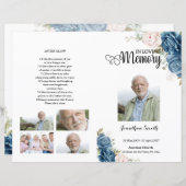 Vorlage für das Blue Floral Funerary Program (Vorne/Hinten)