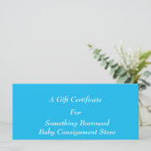 Vorlage für das Blue-Gift-Zertifikat Pool-Party (Stehend Vorderseite)