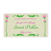 Vorlage für das Blumen-Zuhause-Canning-Jar-Label (Vorne)