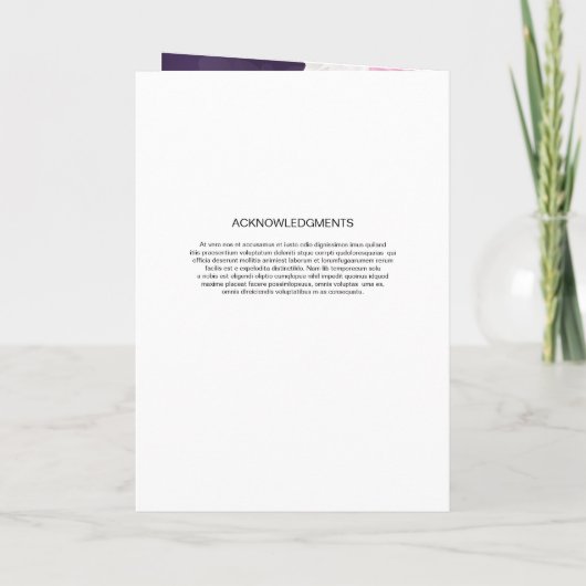 Vorlage für das Blumenbeerprogramm (Rückseite)