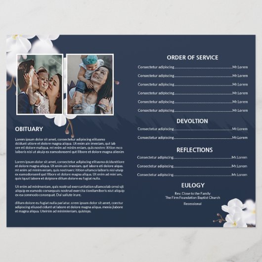 Vorlage für das Blumenbeerungsprogramm (Rückseite)