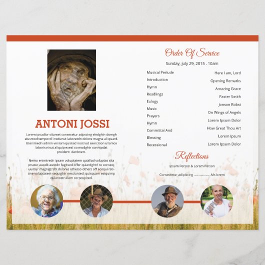 Vorlage für das Blumenbeerungsprogramm (Rückseite)