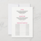 Vorlage für das Blumenbeerungsprogramm (Rückseite)