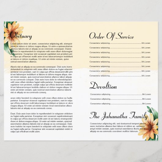 Vorlage für das Blumenbeerungsprogramm (Rückseite)