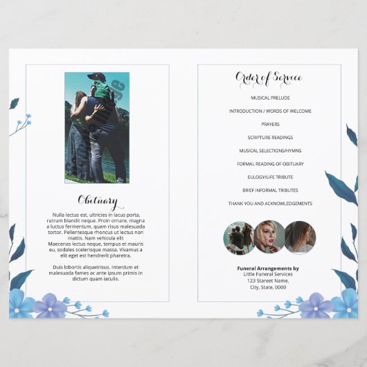 Vorlage für das Blumenbeerungsprogramm (Rückseite)