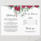 Vorlage für das Blumenbeerungsprogramm (Rückseite)