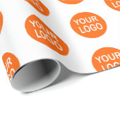 Vorlage für das Branding von Firmenlogo Geschenkpapier (Rolleneckpunkt)