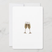 Vorlage für das Brautparty Champagne Flute Toast (Rückseite)