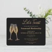 Vorlage für das Brautparty Champagne Flute Toast (Stehend Vorderseite)