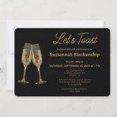 Vorlage für das Brautparty Champagne Flute Toast (Vorderseite)