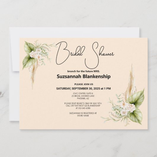 Vorlage für das Brautparty Champagne Flute Toast (Vorderseite)