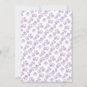 Vorlage für das Brautparty lila verknüpfte Herzen (Rückseite)