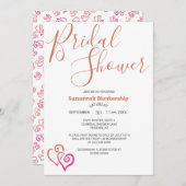 Vorlage für das Brautparty rosa Orange-gebundene H (Vorne/Hinten)