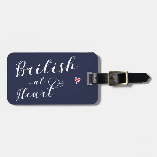 Vorlage für das Britische Gepäck am Herzen des Lan Gepäckanhänger (Vorderseite horizontal)