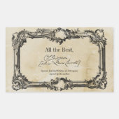 Vorlage für das Buchzeichen der Dokumentensignatur Rechteckiger Aufkleber (Vorderseite)