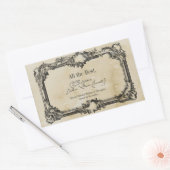 Vorlage für das Buchzeichen der Dokumentensignatur Rechteckiger Aufkleber (Umschlag)